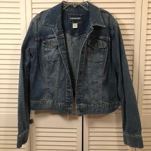 Dark blue jean jacket